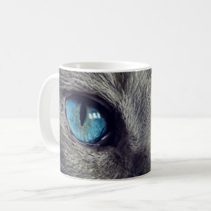 Blue Cat Eyes Coffee Mag Kaffeetasse