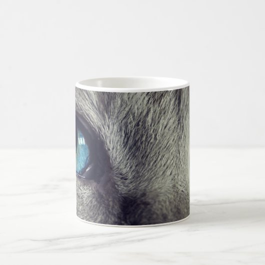Blue Cat Eyes Coffee Mag Kaffeetasse (Mittel)