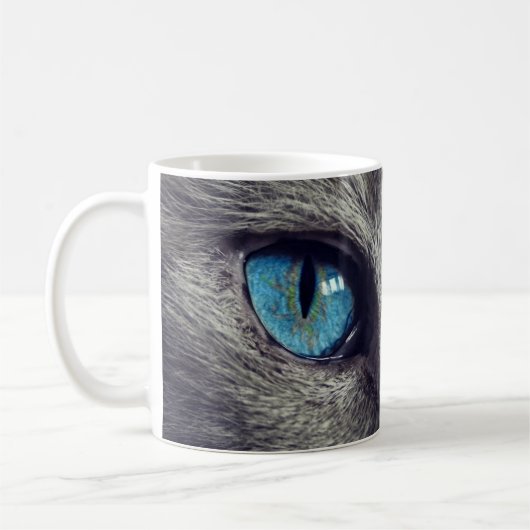 Blue Cat Eyes Coffee Mag Kaffeetasse (Links)