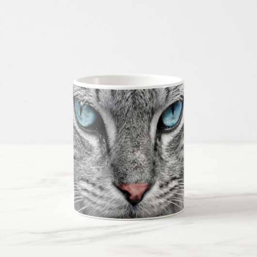 Blue Cat Eyes Coffee Mag Kaffeetasse (Mittel)