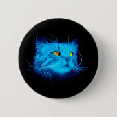 Blue Cat Face Button (Vorderseite)