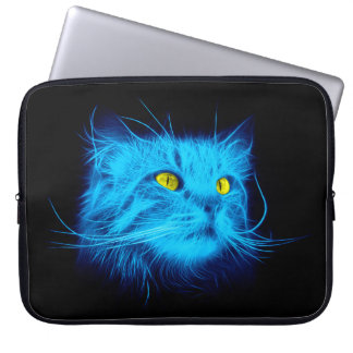 Blue Cat Face Laptopschutzhülle