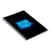 Blue Cat Face Notizblock (Rechte Seite)