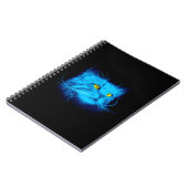 Blue Cat Face Notizblock (Linke Seite)