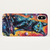 Blue Cat I Case-Mate iPhone Hülle (Rückseite (Horizontal))