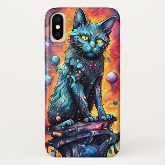 Blue Cat I Case-Mate iPhone Hülle (Rückseite)