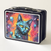 Blue Cat I Metall Brotdose (Rückseite)