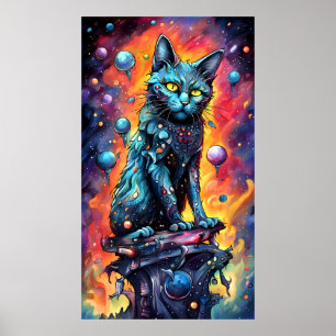 Blue Cat I Poster