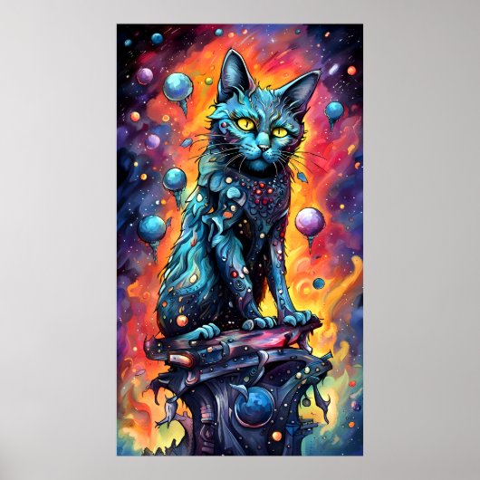 Blue Cat I Poster (Vorne)