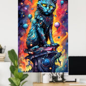 Blue Cat I Poster (Heimbüro)