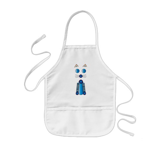 Blue CAT Kinderschürze (Vorne)