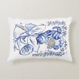 Blue Cat lesen Dekokissen