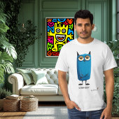 Blue Cat | LOW-KEY - nach Design | Spaß Lässig T-Shirt
