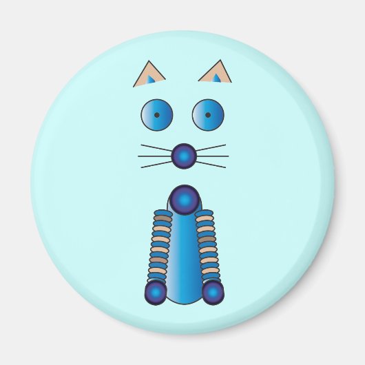 Blue CAT Magnet (Vorne)