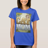 Blue Cat Mama T - Shirt (Vorderseite)