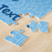 Blue Cat mit Violin Jigsaw Puzzle (Seite)