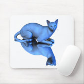 Blue Cat Mousepad (Mit Mouse)