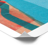 Blue Cat Poster (Ecke)