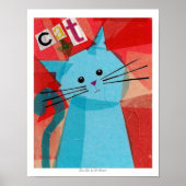 Blue Cat Poster (Vorne)