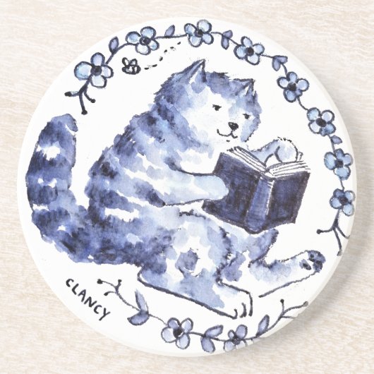 Blue Cat Reader Untersetzer (Vorne)
