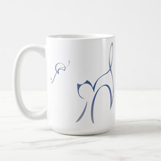Blue Cat Tasse (Links)