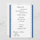 Blue Cat Wedding Couple Einladungen (Rückseite)