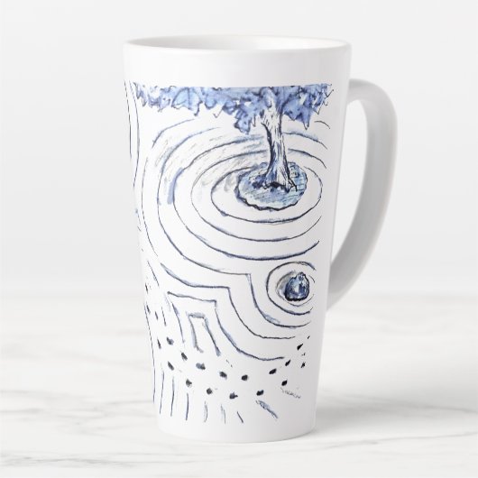 Blue Cat Zen Cup Milchtasse (Rechte Ecke)