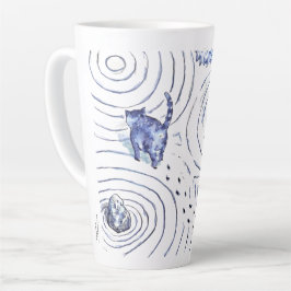 Blue Cat Zen Cup Milchtasse