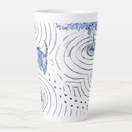 Blue Cat Zen Cup Milchtasse (Vorderseite)
