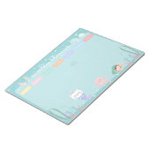 Blue Caticorn Meowmaid Sea Weekly Planner Notizblock (angewinkelt)