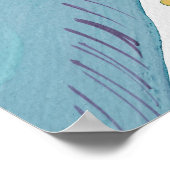 Blue Cats & Filialen Best cat dad Poster (Ecke)