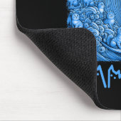 Blue Cats Wave for Kamala 2024 Mousepad (Ecke)