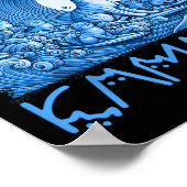 Blue Cats Wave for Kamala 2024 Poster (Ecke)
