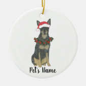 Blue Cattledog Heeler Christmas Keramik Ornament (Vorne)