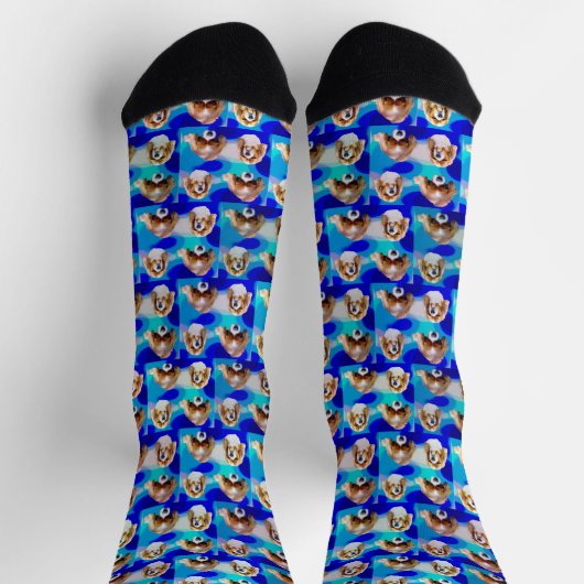 Blue Cavalier Spaniel, Crew Socks Socken (Oben)