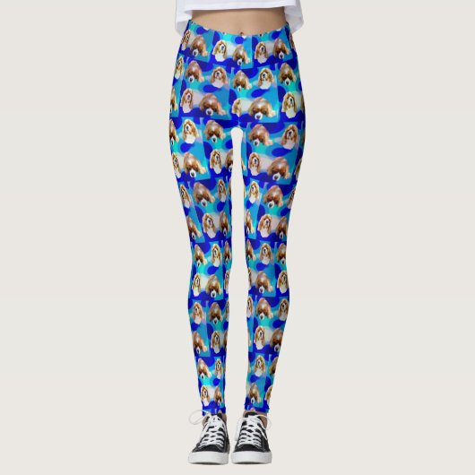 Blue Cavalier Spaniel, Ladys Leggings (Vorderseite)
