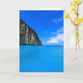 Blue Caves Zakynthos Griechenland Karte (Gelbe Blume)