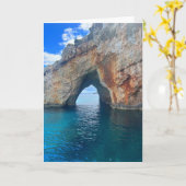 Blue Caves Zakynthos Griechenland Karte (Gelbe Blume)