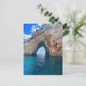 Blue Caves Zakynthos Griechenland Postkarte (Stehend Vorderseite)