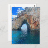 Blue Caves Zakynthos Griechenland Postkarte (Vorne/Hinten)