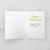 Blue Celebration Card Karte (Innenseite)