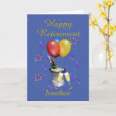 Blue Celebration Card Karte (Gelbe Blume)