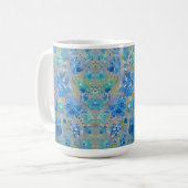 Blue Celebration Coffee Tasse (Vorderseite Links)