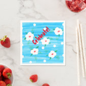 Blue Celebration Napkins Serviette (Beispiel)