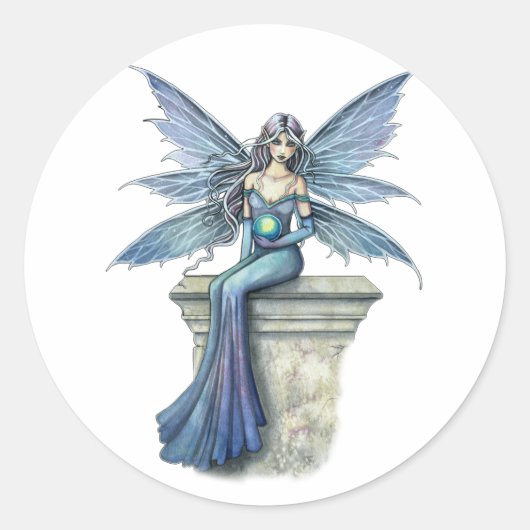 Blue Celeste Fairy Stickers von Molly Harrison (Vorderseite)