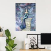 Blue Celeste Fantasy Faiasy Art Poster Print (Heimbüro)