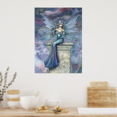 Blue Celeste Fantasy Faiasy Art Poster Print (Küche)