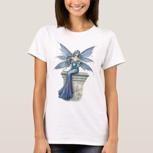 Blue Celeste Gothic Fairy T Shirt (Vorderseite)