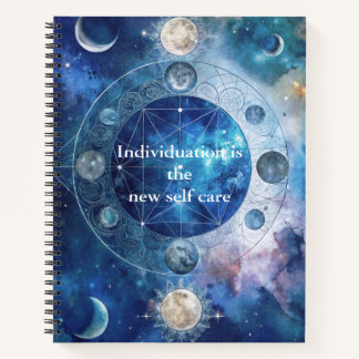 Blue Celestial Jung Inspirierte Individuation Notizblock
