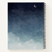 Blue Celestial Quote Notizblock (Rückseite)